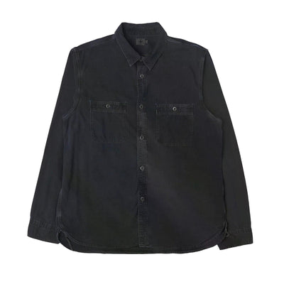 Omoto Denim Sumi Overdyed Indigo Selvedge Work Shirt