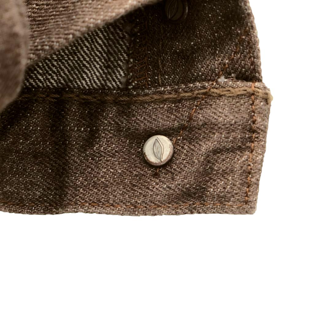 Pure Blue Japan BR-14oz-019 Brown Warp Selvedge Jeans (Relaxed Tapered)