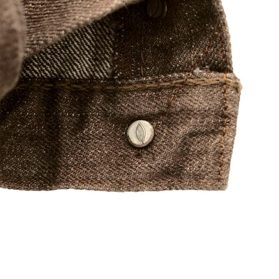 Pure Blue Japan BR-14oz-019 Brown Warp Selvedge Jeans (Relaxed Tapered)