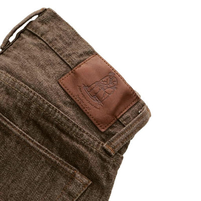 Pure Blue Japan BR-14oz-019 Brown Warp Selvedge Jeans (Relaxed Tapered)