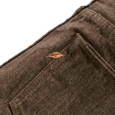 Pure Blue Japan BR-14oz-019 Brown Warp Selvedge Jeans (Relaxed Tapered)