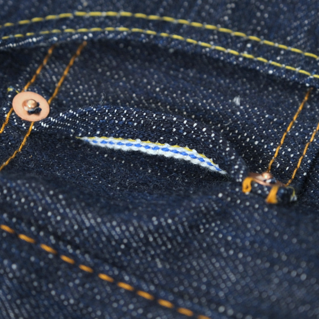 Pure Blue Japan KS-15oz-019 "Kasuri" Selvedge Jeans (Relaxed Tapered)