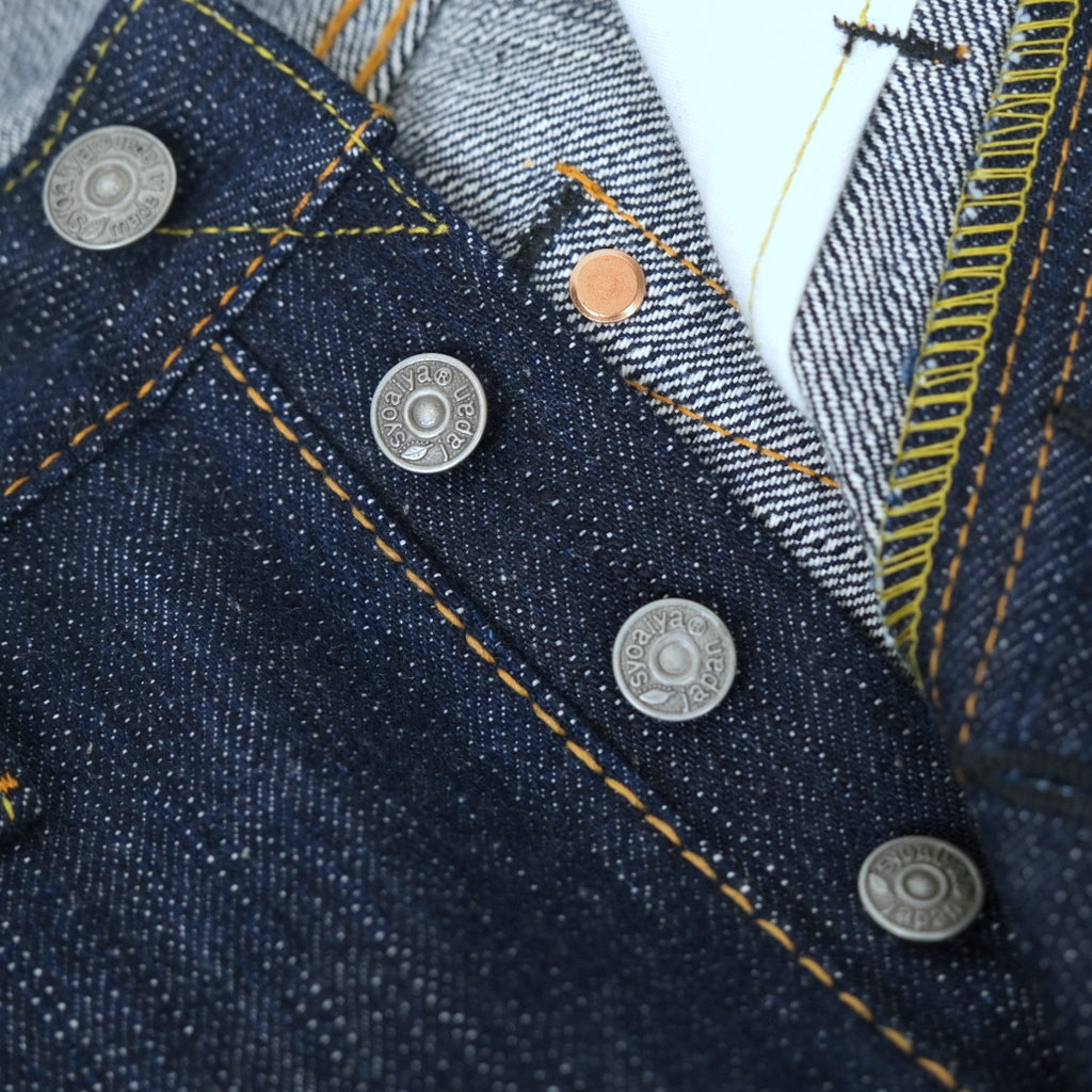 Pure Blue Japan KS-15oz-019 "Kasuri" Selvedge Jeans (Relaxed Tapered)