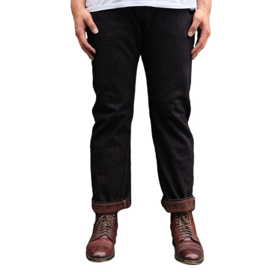 Pure Blue Japan PER-EX-005-ID Indigo x Kakishibu Selvedge Jeans (Slim Straight)