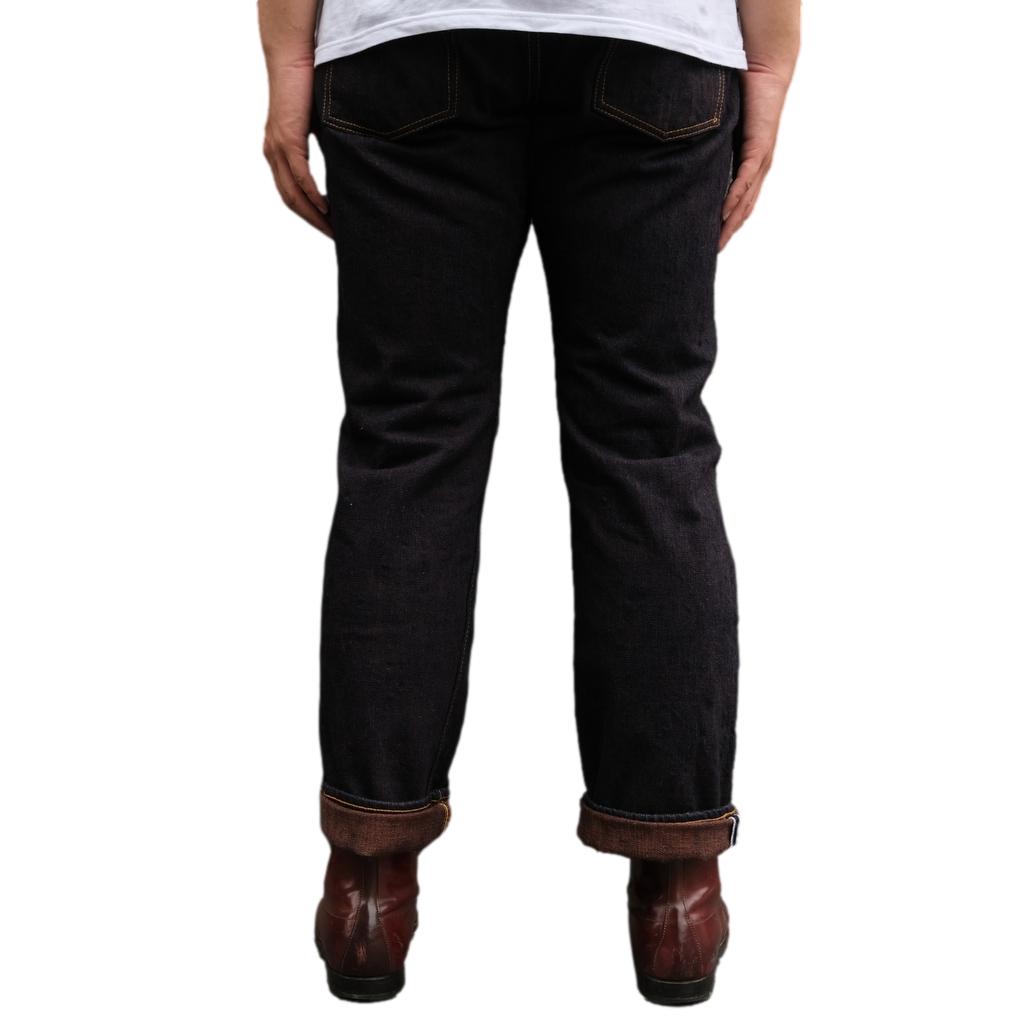 Pure Blue Japan PER-EX-005-ID Indigo x Kakishibu Selvedge Jeans (Slim Straight)