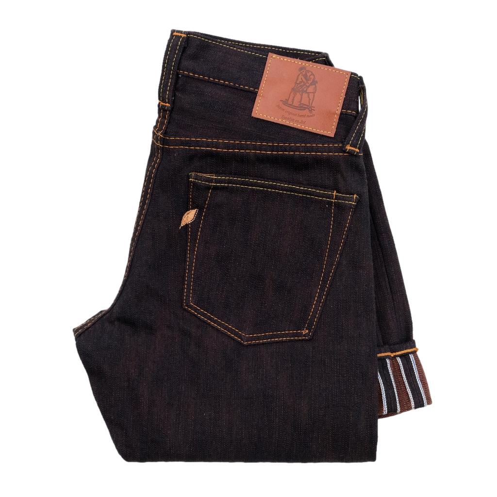 Pure Blue Japan PER-EX-005-ID Indigo x Kakishibu Selvedge