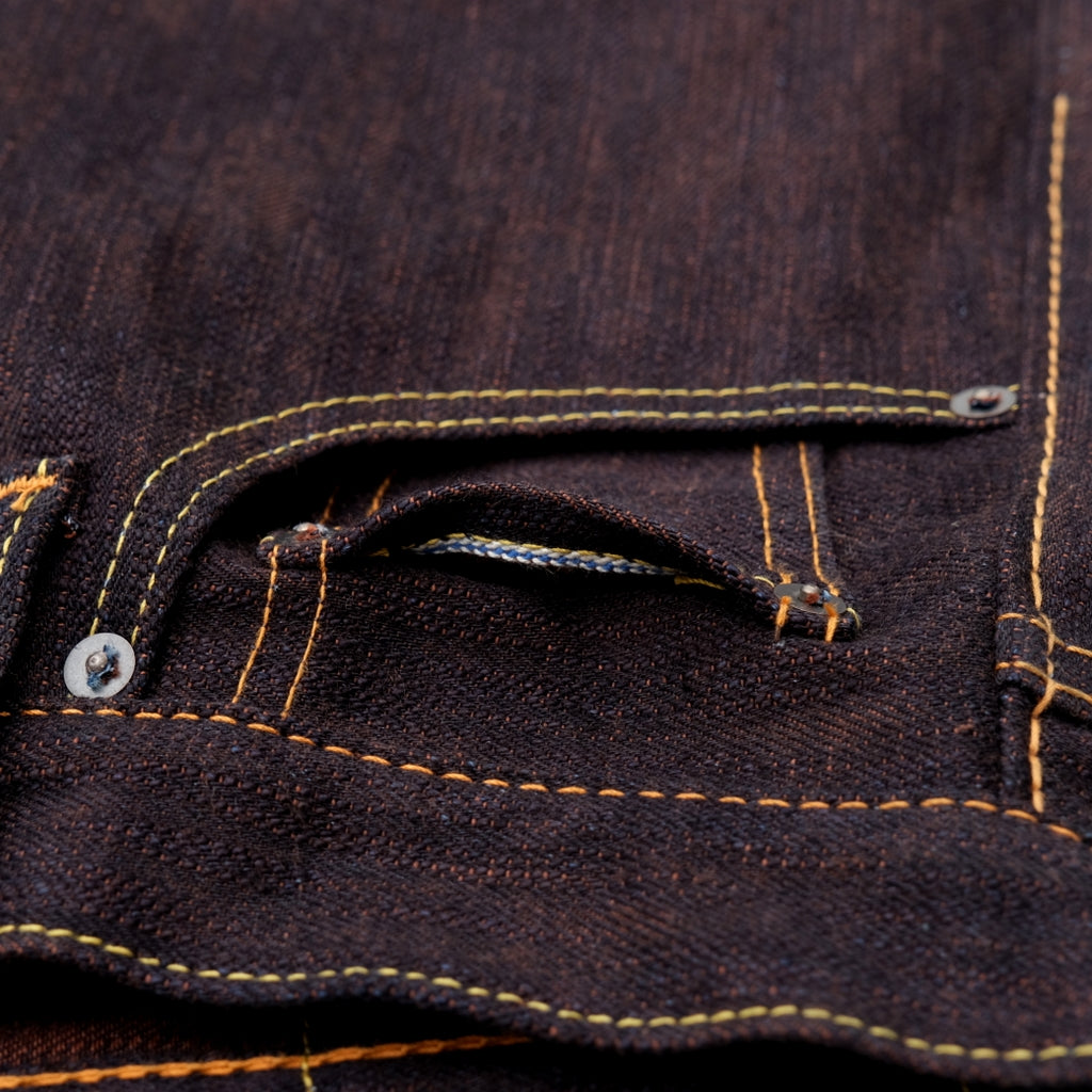 Pure Blue Japan PER-EX-005-ID Indigo x Kakishibu Selvedge