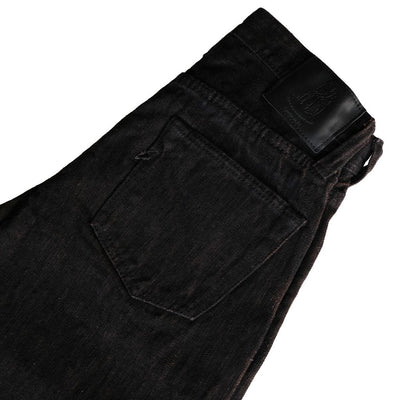 Pure Blue Japan PER-EX-013-BK Black x Kakishibu Selvedge Jeans (Slim Tapered)