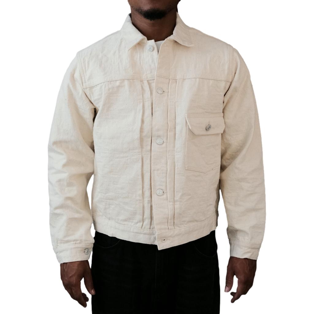 Studio D'Artisan SD-4101E "GL3" Ecru Type I Selvedge Jacket - Okayama Denim