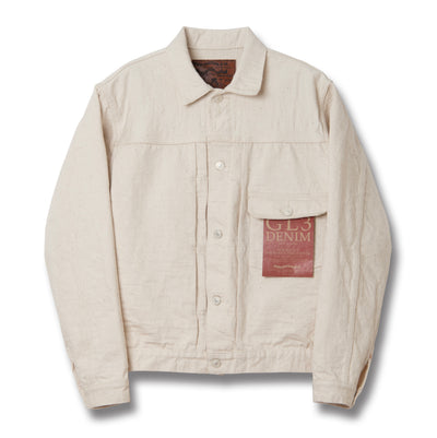 Studio D'Artisan SD-4101E "GL3" Ecru Type I Selvedge Jacket - Okayama Denim