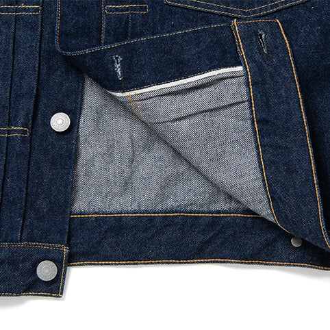 Studio D'Artisan 15oz. Natural Indigo Type II Selvedge Jacket