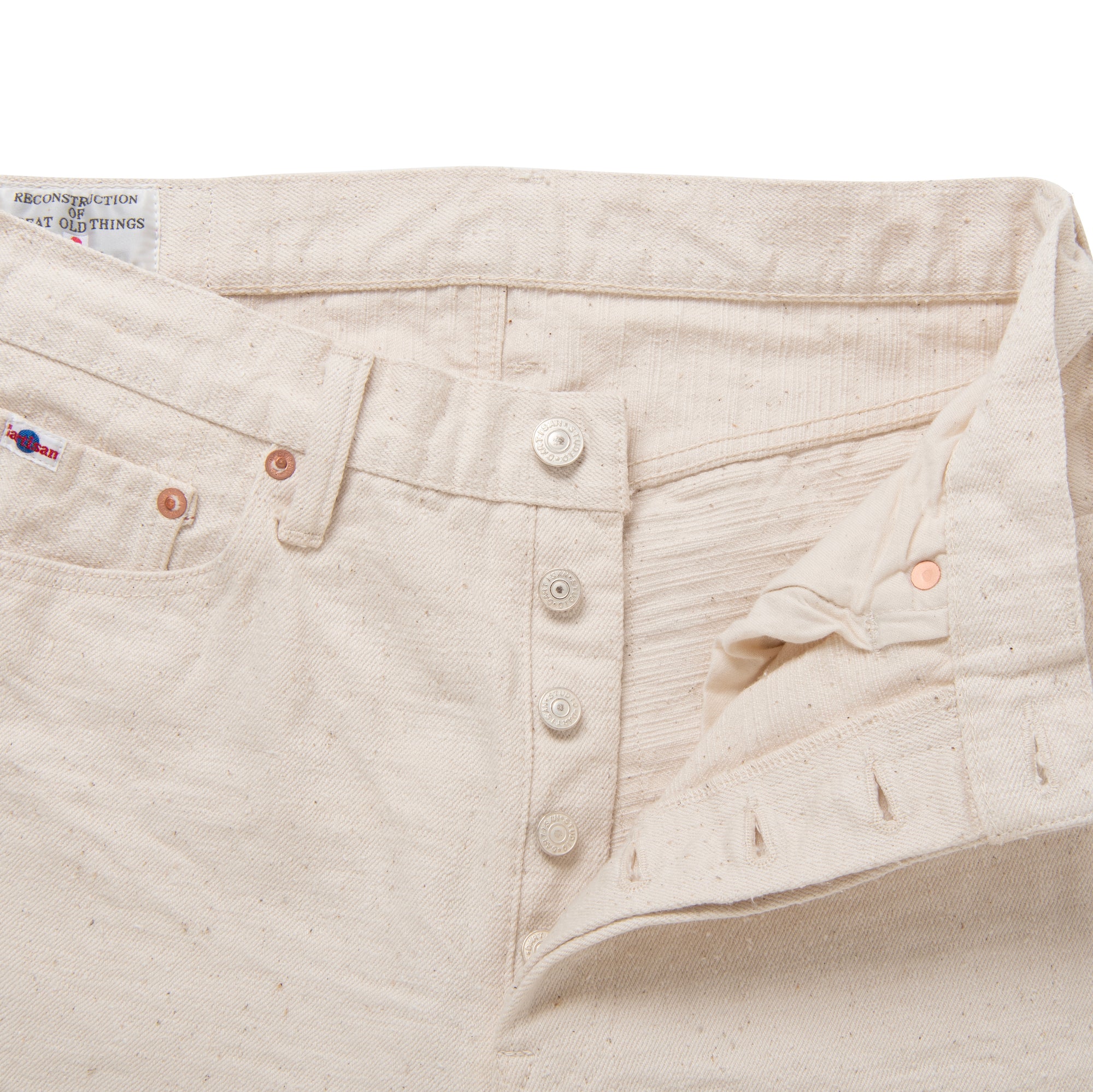 Studio D'Artisan SD-1001E "GL3" Ecru Selvedge Jeans (Classic Straight) - Okayama Denim