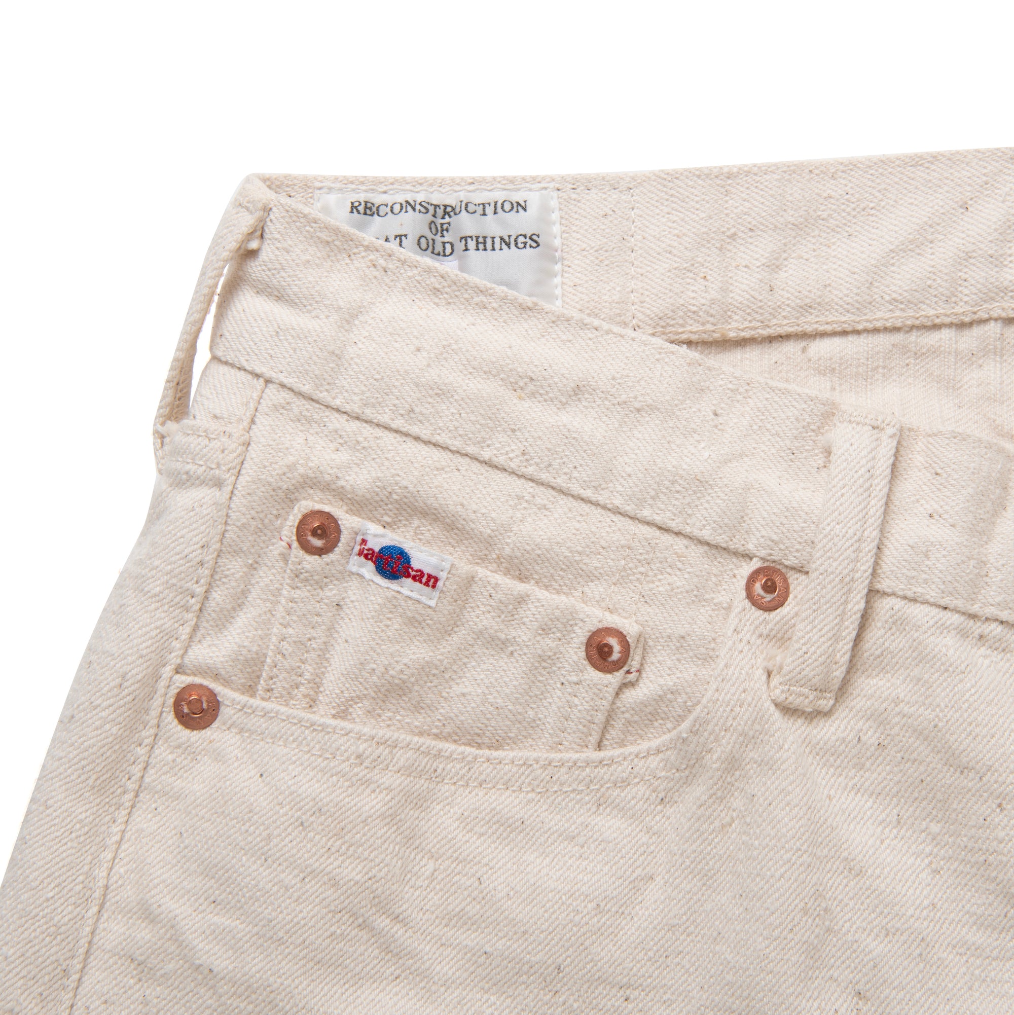 Studio D'Artisan SD-1001E "GL3" Ecru Selvedge Jeans (Classic Straight) - Okayama Denim