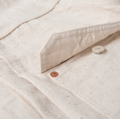 Studio D'Artisan SD-4101E "GL3" Ecru Type I Selvedge Jacket - Okayama Denim