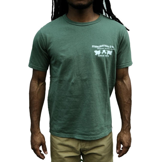 Studio D'Artisan Logo Print Tee (Green)