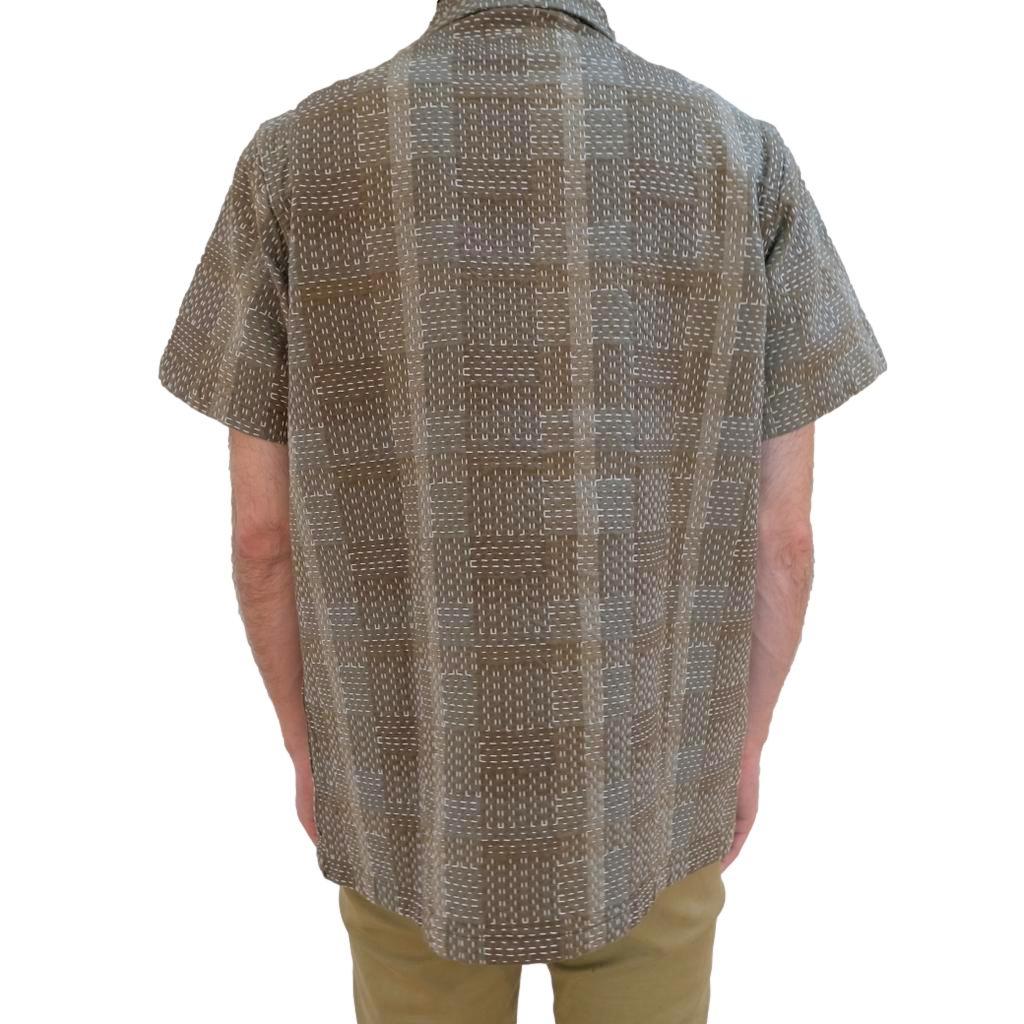 Studio D'Artisan "Noragi Army Sashiko" S/S Work Shirt