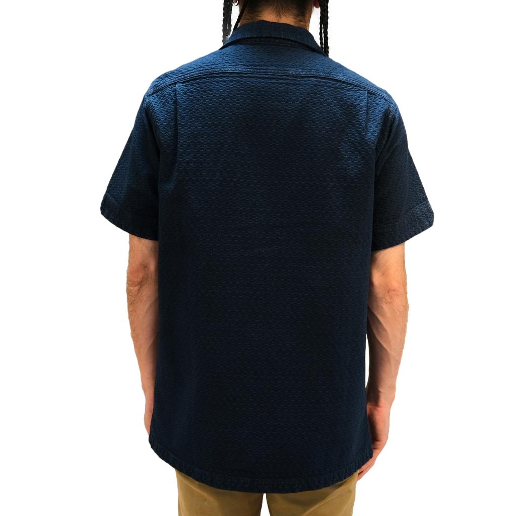 Studio D'Artisan Indigo Dobby S/S Shirt
