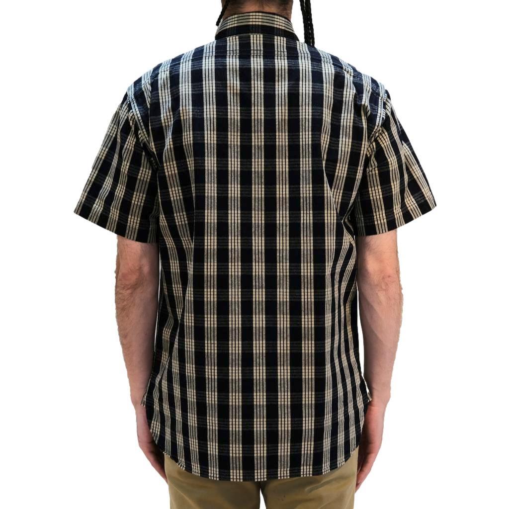 Studio D'Artisan Indigo Check S/S Shirt