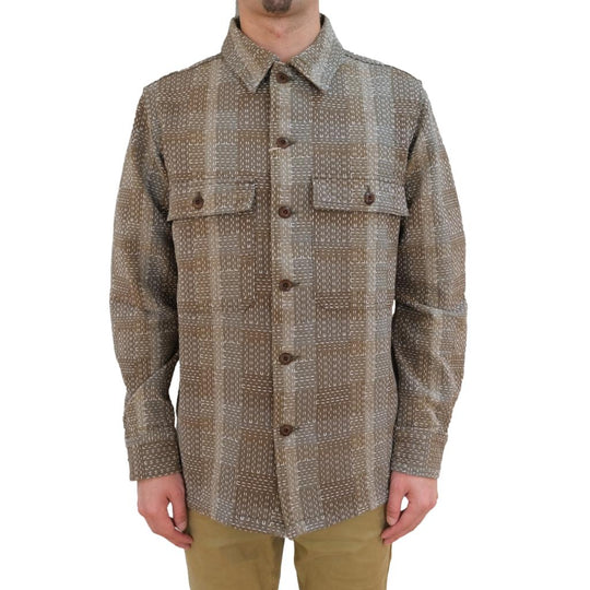 Studio D'Artisan "Noragi Army Sashiko" Work Shirt