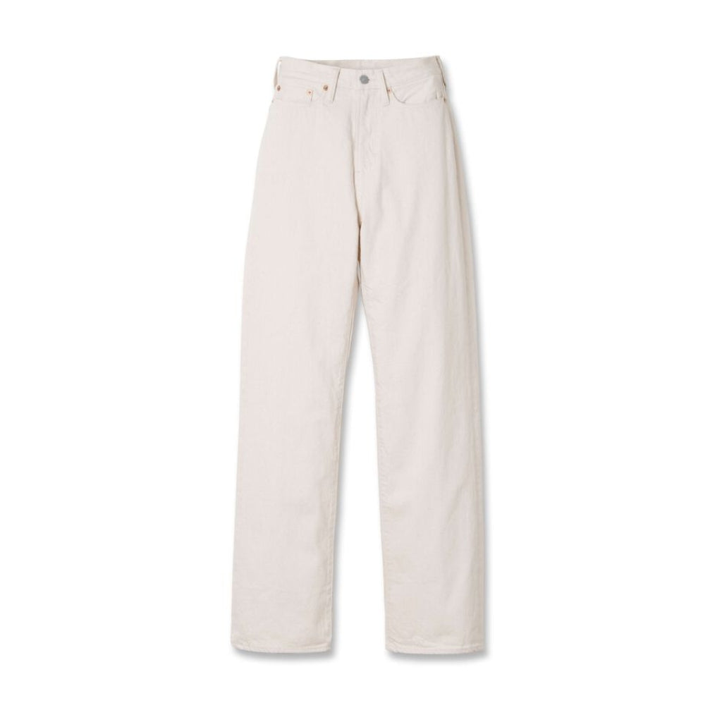 [Women's] Studio D'Artisan Ecru Selvedge Jeans (Wide Straight)