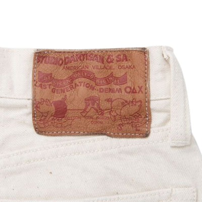 [Women's] Studio D'Artisan Ecru Selvedge Jeans (Wide Straight)