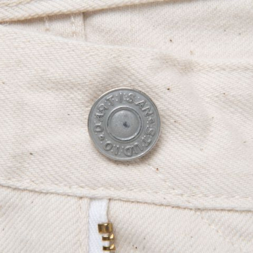 [Women's] Studio D'Artisan Ecru Selvedge Jeans (Wide Straight)