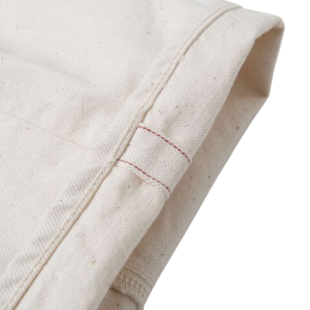 [Women's] Studio D'Artisan Ecru Selvedge Jeans (Wide Straight)