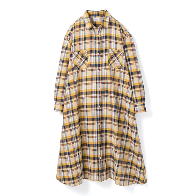 [Women's] Studio D'Artisan Check Flannel One Piece