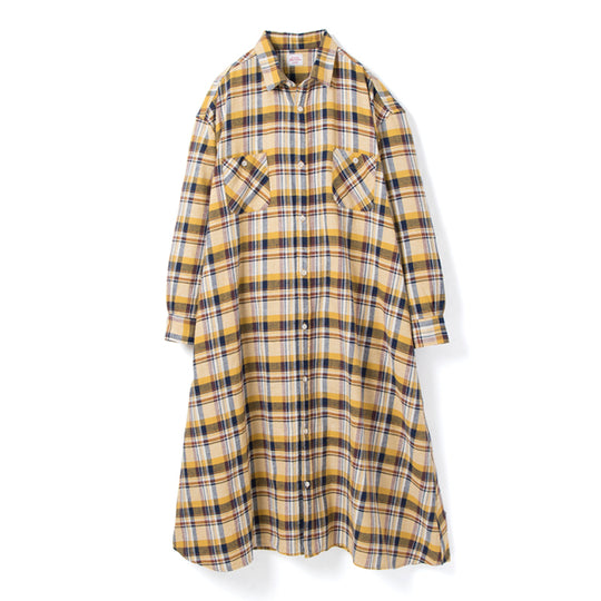 [Women's] Studio D'Artisan Check Flannel One Piece