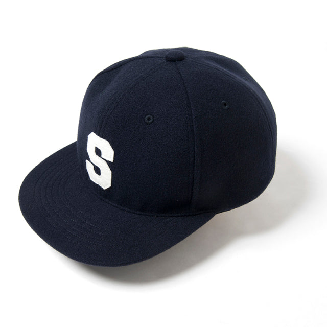 Letter 'D' Brushed Script Embroidered Snapback Cap | Flat Bill, Wool Blend, Adjustable Fit