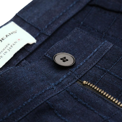 Samurai Jeans SJAP26-ARS Natural Indigo Lattice Sashiko Work Pants (Wide Straight)
