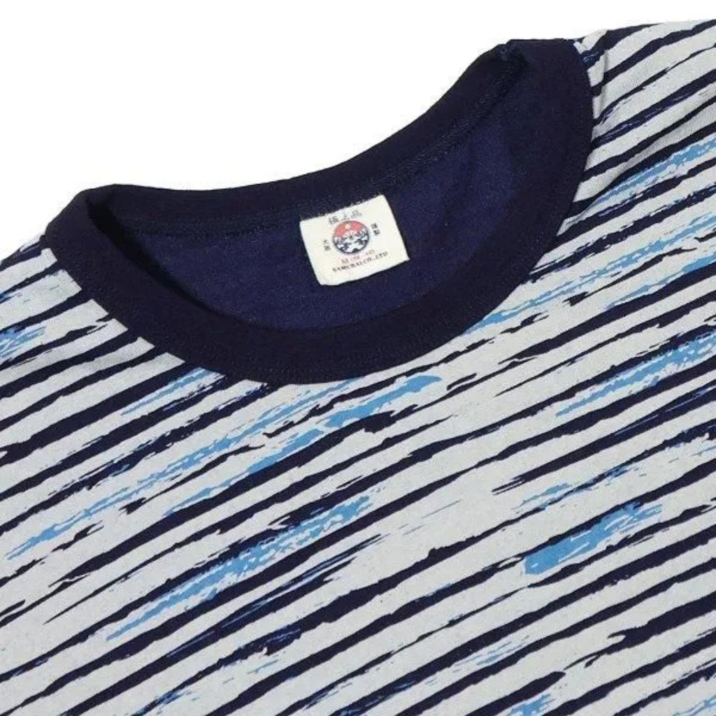 Samurai Jeans SJIT26-101 Indigo Bassen Jersey Tee - Okayama Denim