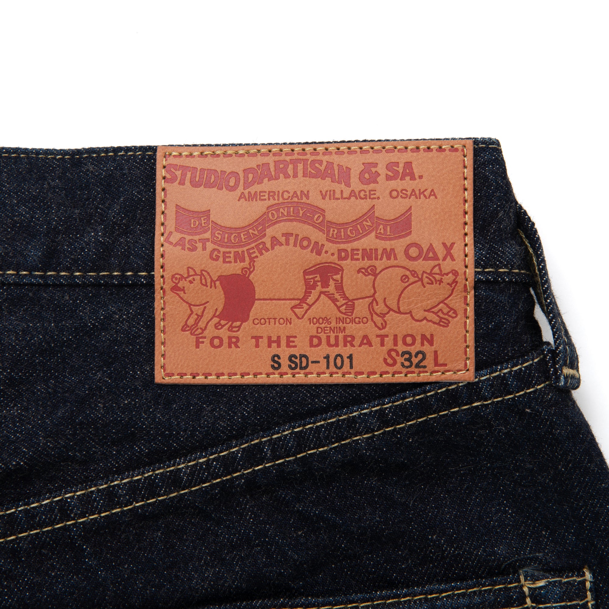 [Pre-Order] Studio D'Artisan "No. 100" WWII Selvedge Jeans (Regular Straight) - Okayama Denim