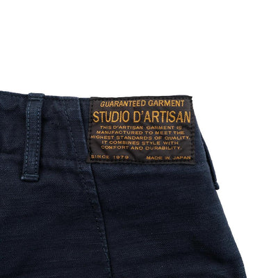 Studio D'Artisan Indigo Dyed M-65 Field Pants