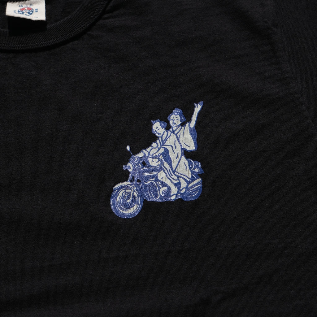 Samurai Jeans MCT24-101 Heavyweight Logo Print Tee (Black)