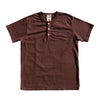 Samurai Jeans SJST-SC02 Organic Cotton Henley (Dark Chestnut)