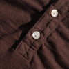 Samurai Jeans SJST-SC02 Organic Cotton Henley (Dark Chestnut)