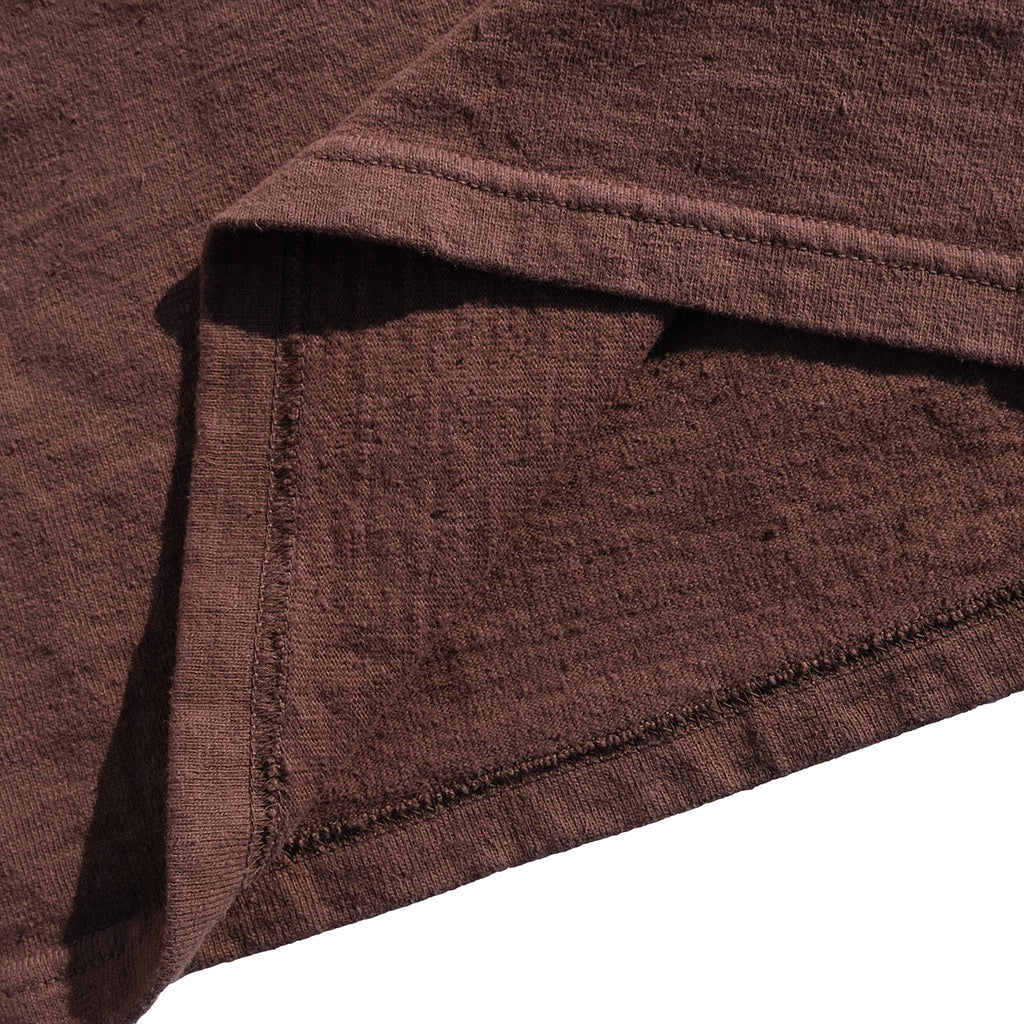 Samurai Jeans SJST-SC02 Organic Cotton Henley (Dark Chestnut