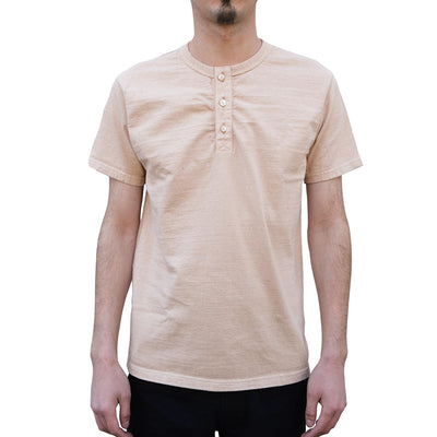 Samurai Jeans SJST-SC02 Organic Cotton Henley (Light Chestnut)