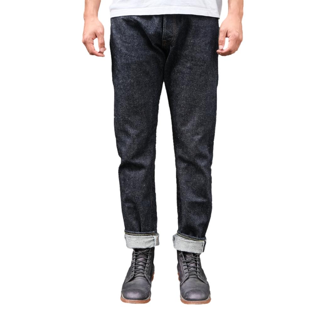 xander zhou silver paint denim メンズ