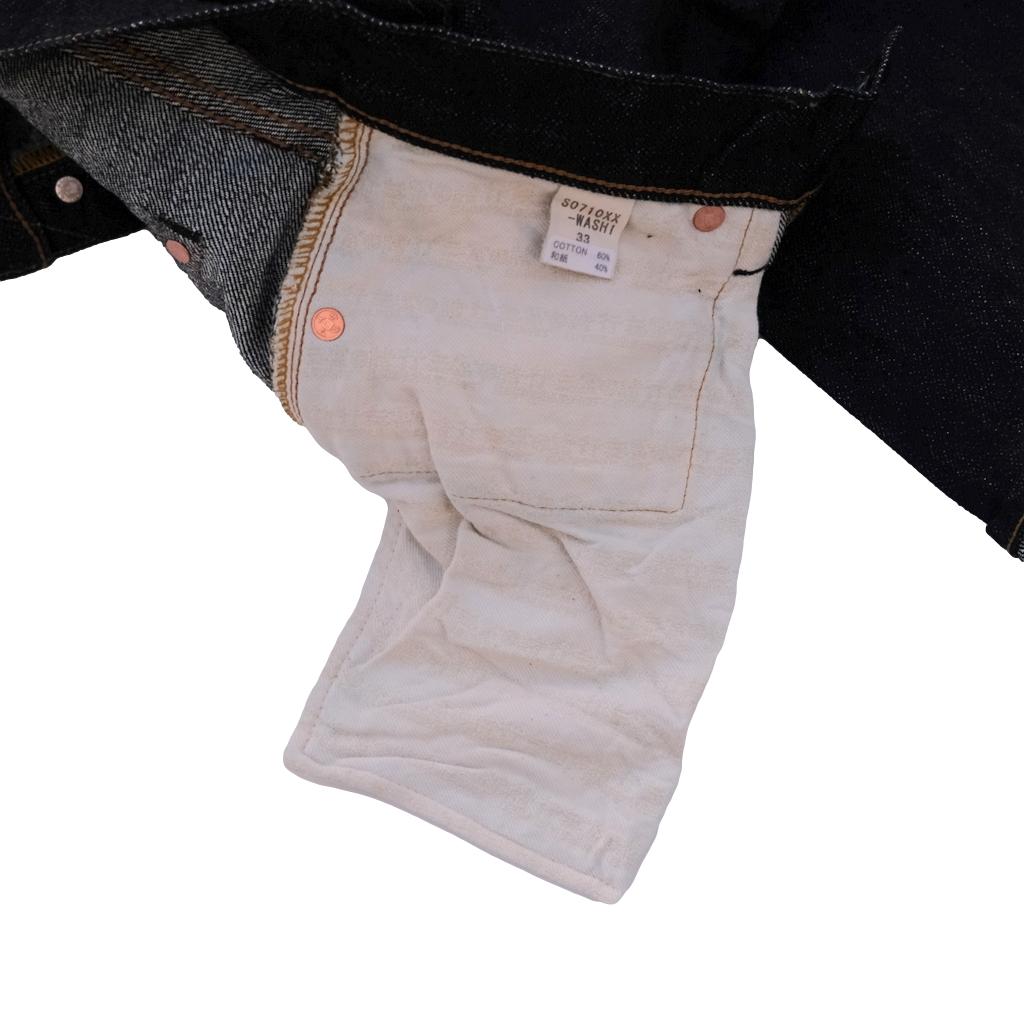 Samurai Jeans S0710XX-WASHI Selvedge Denim Jeans (Slim Tapered)