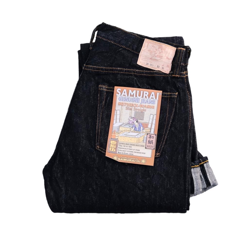 Samurai Jeans S0710XX-WASHI Selvedge Denim Jeans (Slim Tapered)