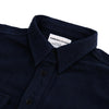 Samurai Jeans SAK24-01 Natural Indigo x Black Sashiko Work Shirt