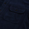 Samurai Jeans SAK24-01 Natural Indigo x Black Sashiko Work Shirt