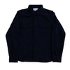 Samurai Jeans SAK24-01 Natural Indigo x Black Sashiko Work Shirt