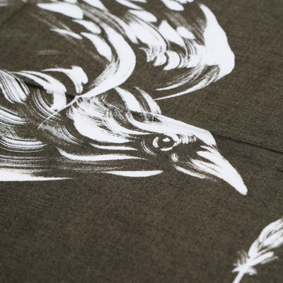 Samurai Jeans "Yatagarasu" Selvedge Bandana (Olive)