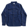 Samurai SJCBS24-HB Selvedge Herringbone Work Shirt (Ink Blue)