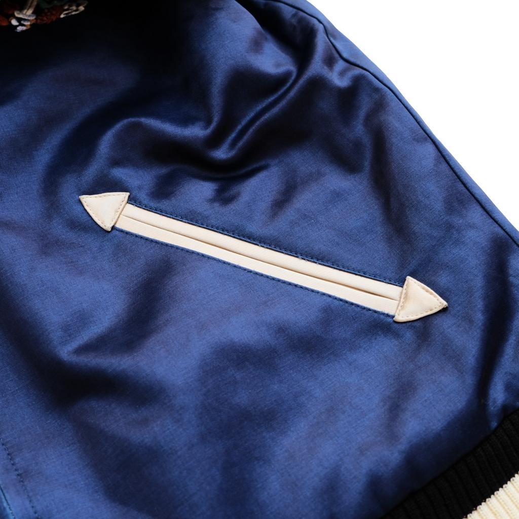 Samurai Jeans SJSKJ24 Indigo Dyed Sukajan Jacket