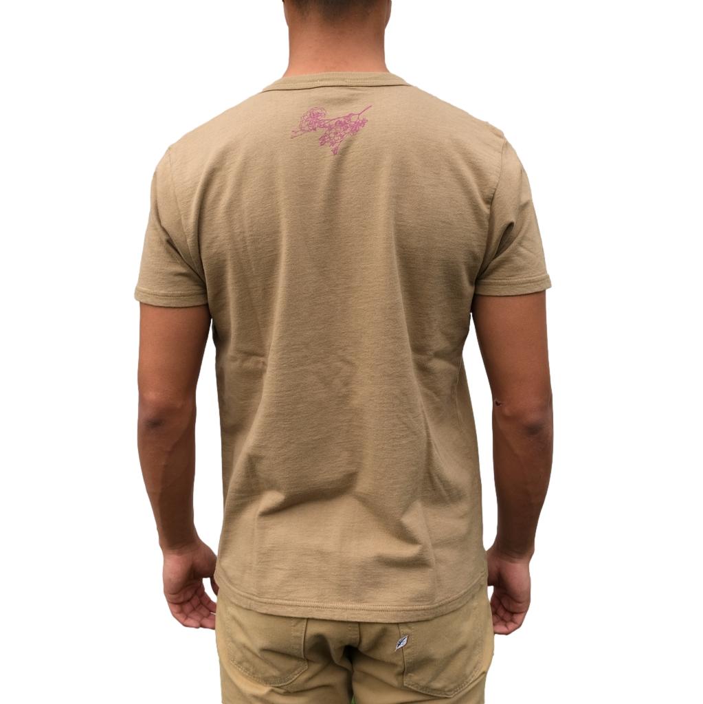 Samurai Jeans SJST24-106 Loopwheel Logo Print Tee (Olive)