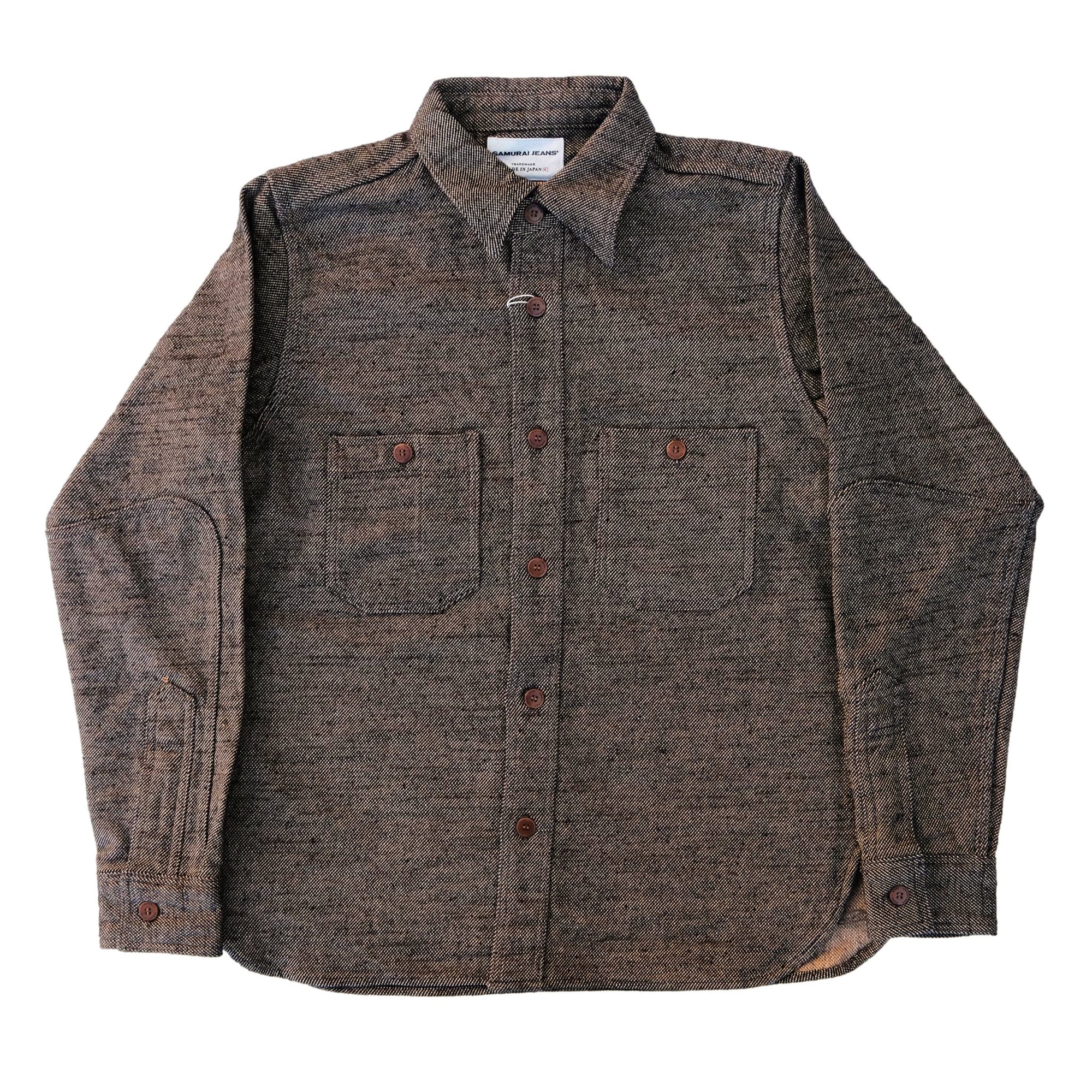 Samurai Jeans SMN25-01 Plain Flannel Work Shirt